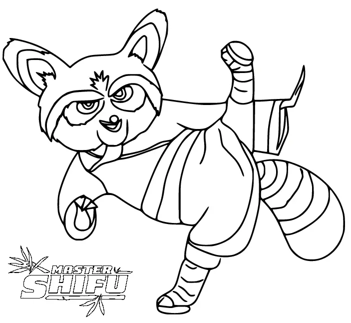 Desenhos de Kung Fu Panda Para Colorir 20