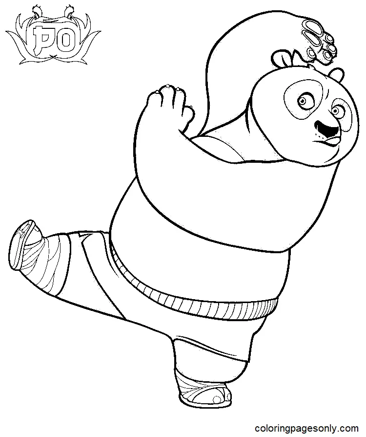 Desenhos de Kung Fu Panda Para Colorir 24