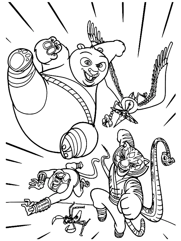 Desenhos de Kung Fu Panda Para Colorir 26