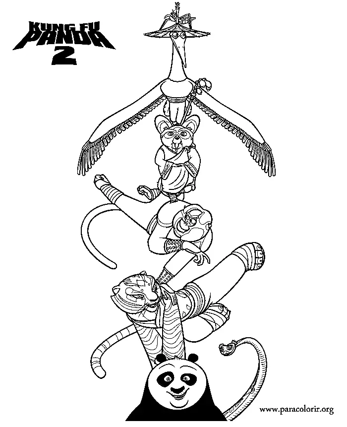 Desenhos de Kung Fu Panda Para Colorir 28