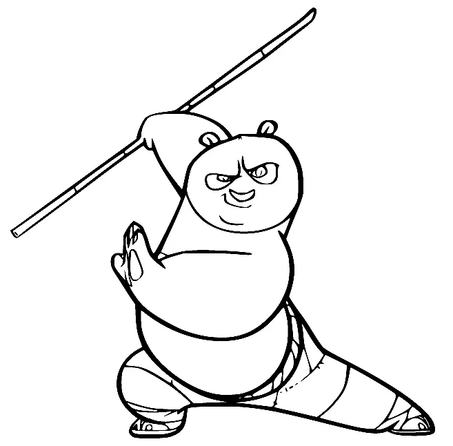 Desenhos de Kung Fu Panda Para Colorir 30