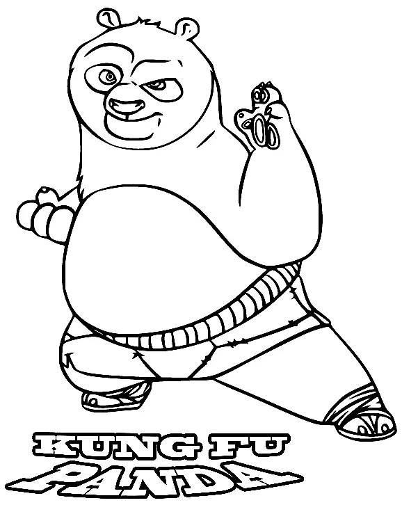 Desenhos de Kung Fu Panda Para Colorir 33