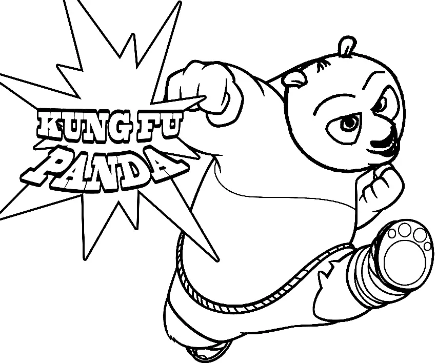 Desenhos de Kung Fu Panda Para Colorir 35