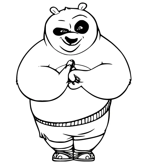 Desenhos de Kung Fu Panda Para Colorir 39