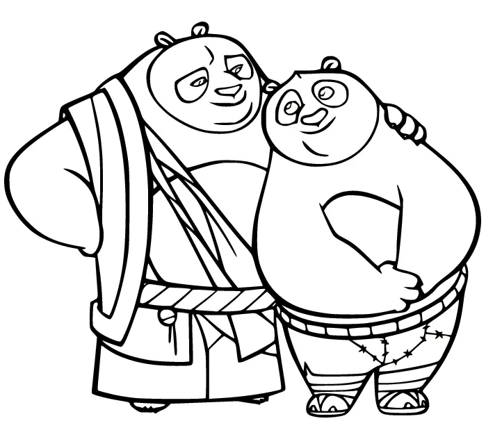 Desenhos de Kung Fu Panda Para Colorir 45