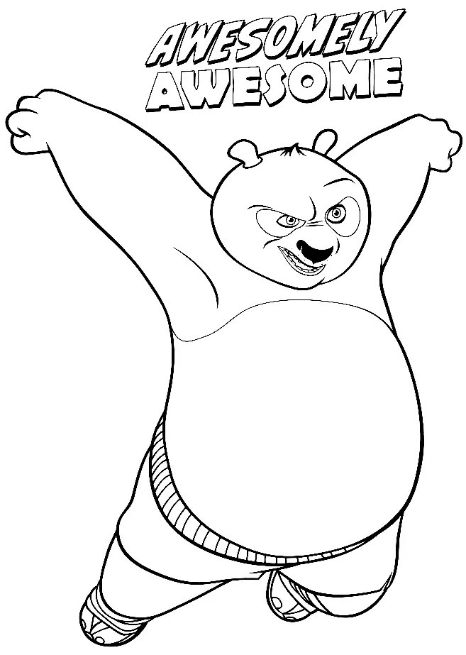 Desenhos de Kung Fu Panda Para Colorir 48