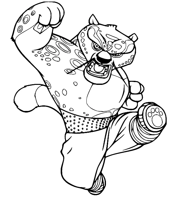 Desenhos de Kung Fu Panda Para Colorir 7