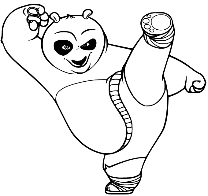 Desenhos de Kung Fu Panda Para Colorir 8