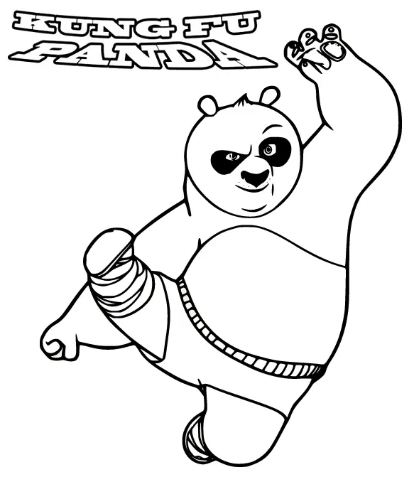 Desenhos de Kung Fu Panda Para Colorir 9