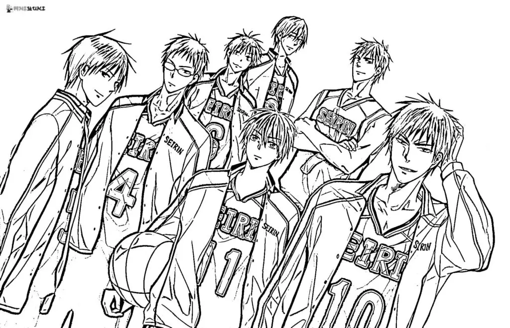 Desenhos de Kuroko No Basket Para Colorir 11