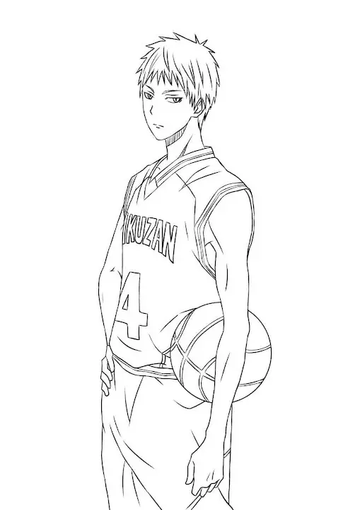 Desenhos de Kuroko No Basket Para Colorir 12