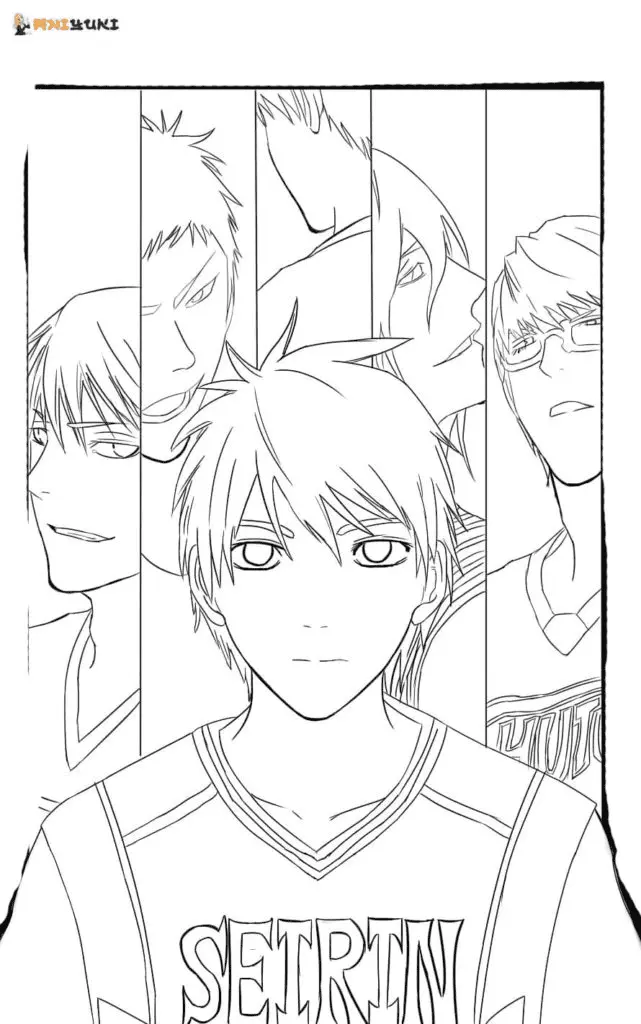 Desenhos de Kuroko No Basket Para Colorir 16