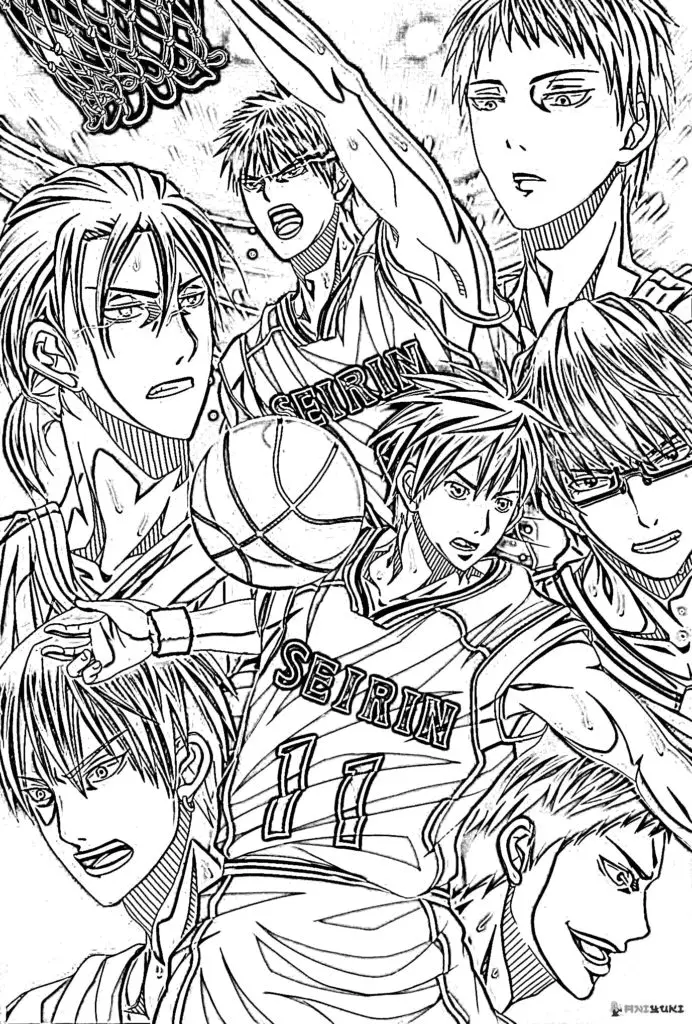 Desenhos de Kuroko No Basket Para Colorir 2