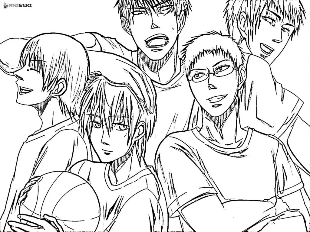 Desenhos de Kuroko No Basket Para Colorir 26