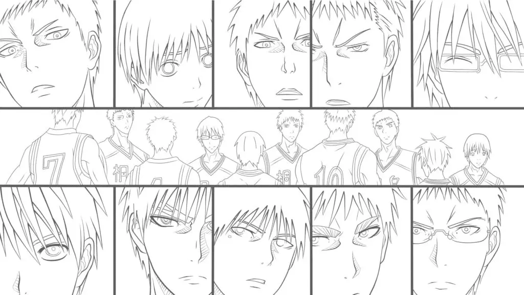 Desenhos de Kuroko No Basket Para Colorir 38