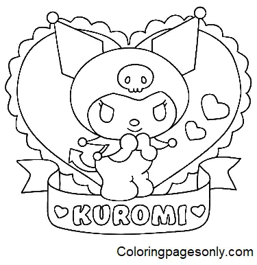 Desenhos de Kuromi Para Colorir 10