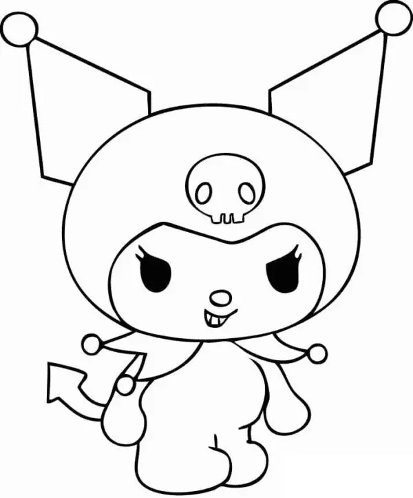 Desenhos de Kuromi Para Colorir 2