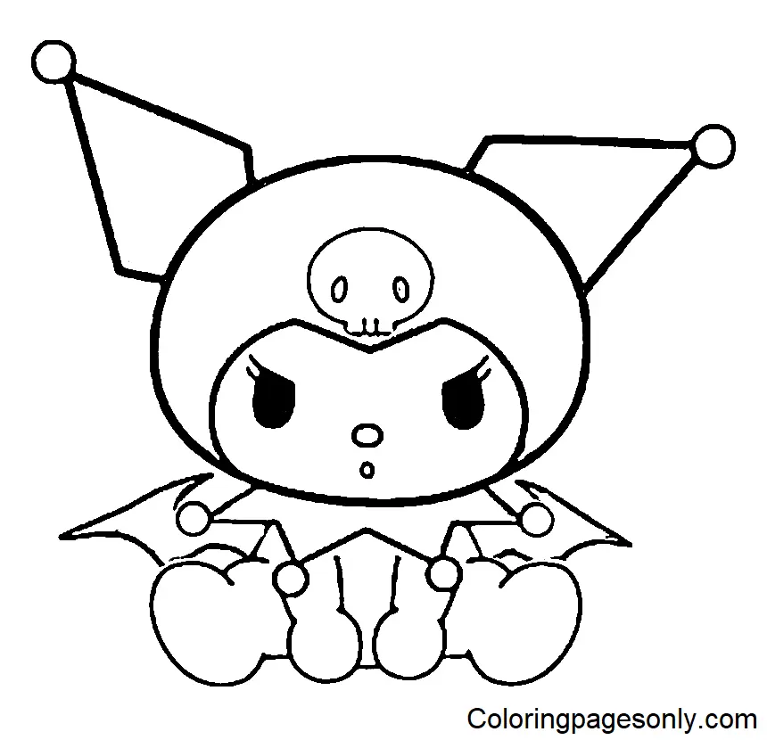 Desenhos de Kuromi Para Colorir 21