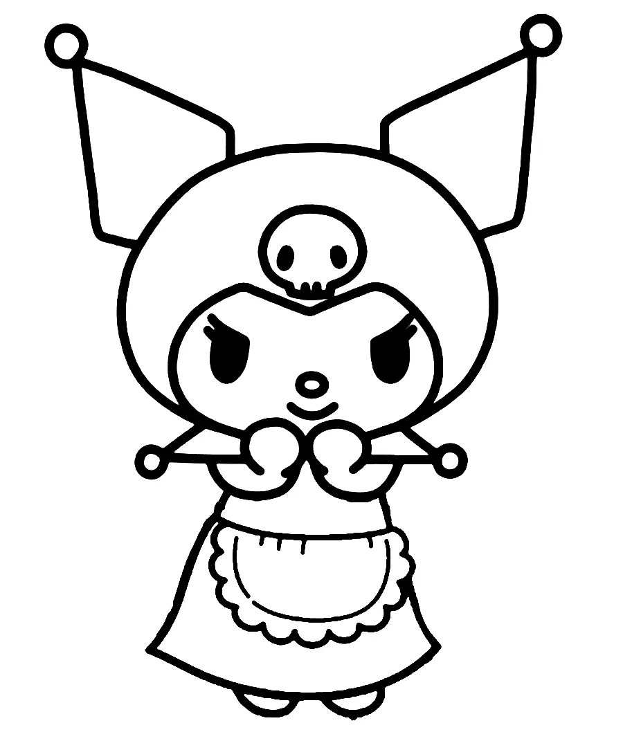 Desenhos de Kuromi Para Colorir 26