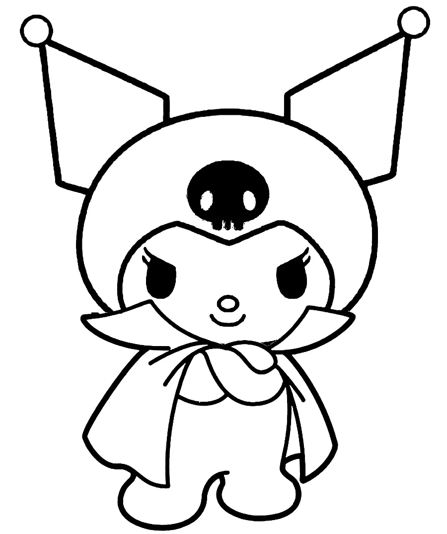 Desenhos de Kuromi Para Colorir 29