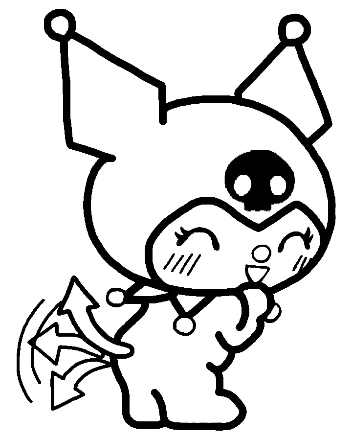 Desenhos de Kuromi Para Colorir 32