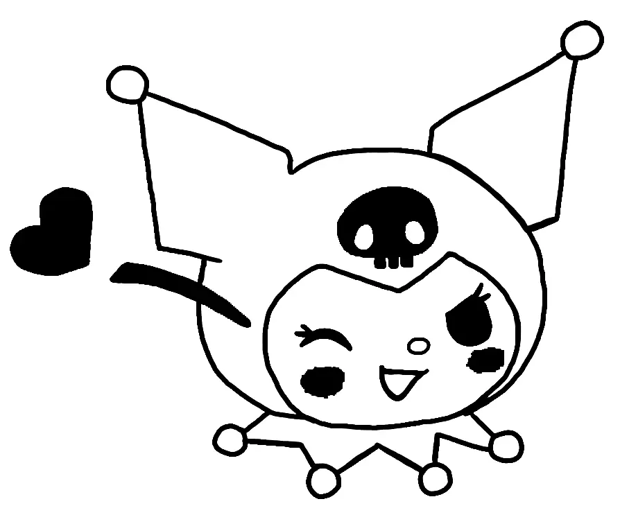 Desenhos de Kuromi Para Colorir 43