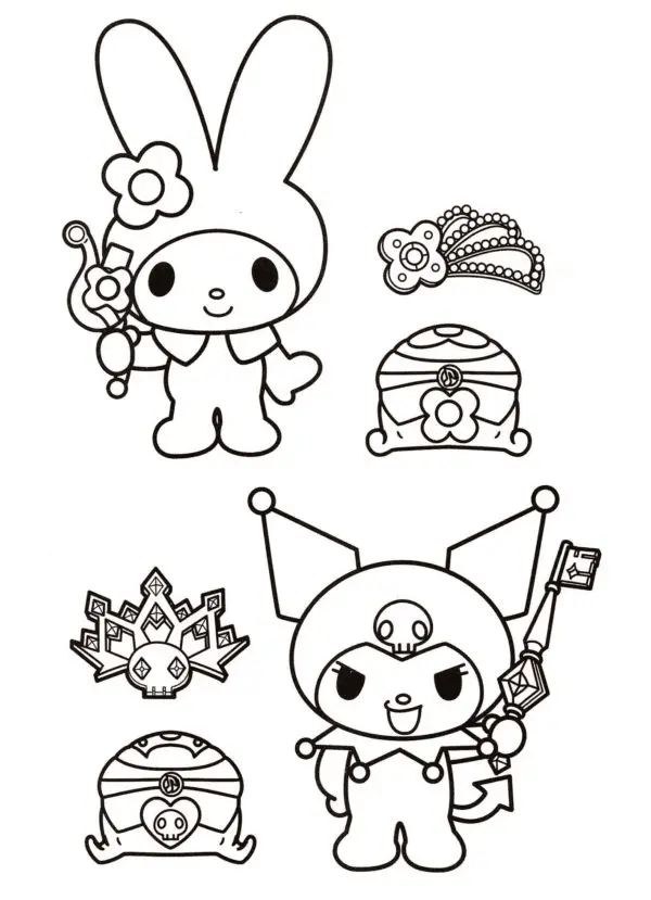 Desenhos de Kuromi Para Colorir 5