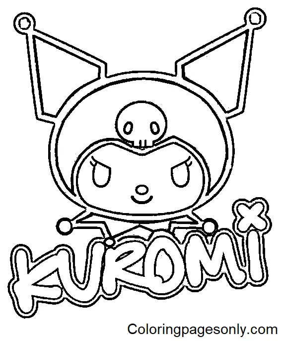 Desenhos de Kuromi Para Colorir 6