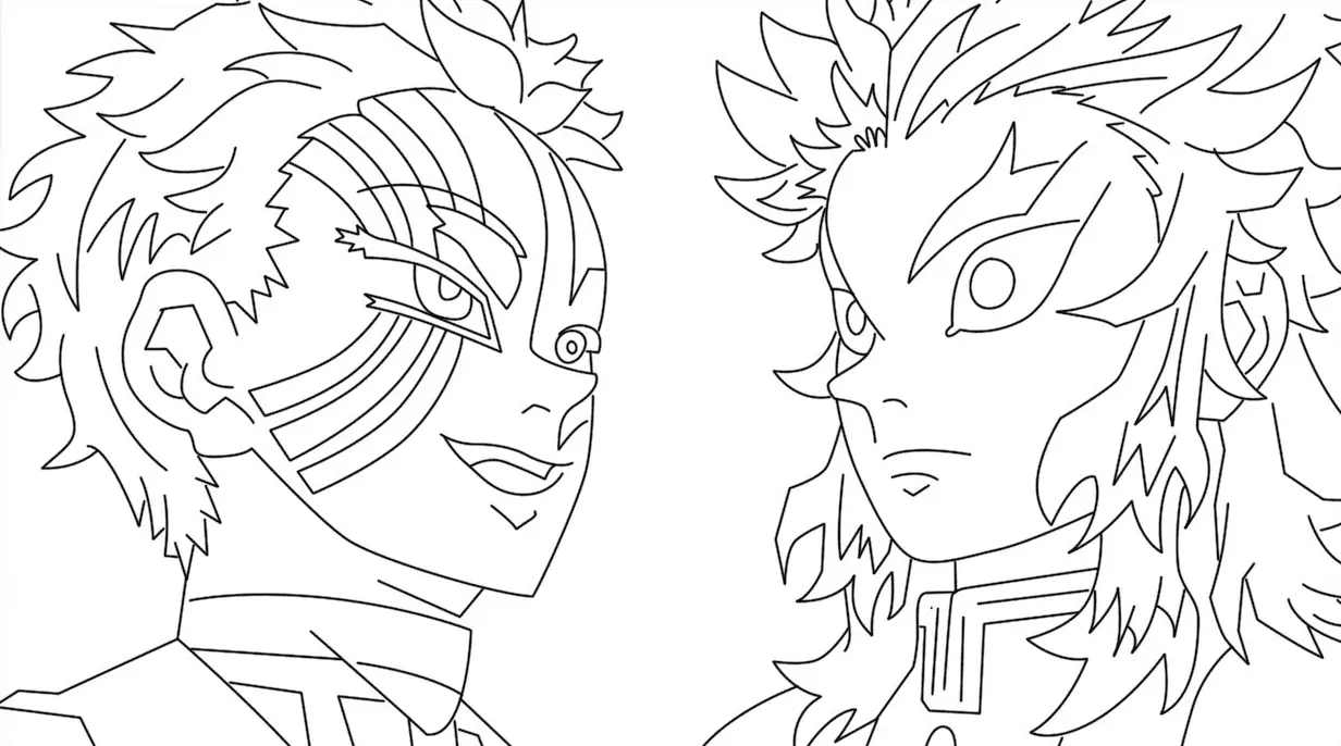 Desenhos de Kyojuro Rengoku Para Colorir 32