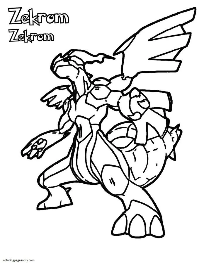 Desenhos de Kyurem Para Colorir 10