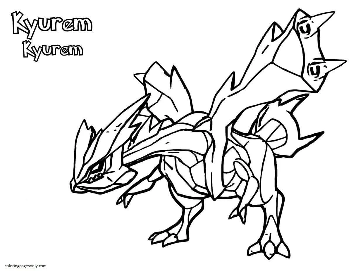 Desenhos de Kyurem Para Colorir 6