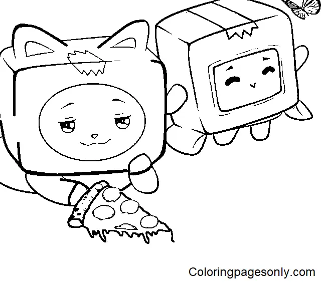 Desenhos de LankyBox Para Colorir 20