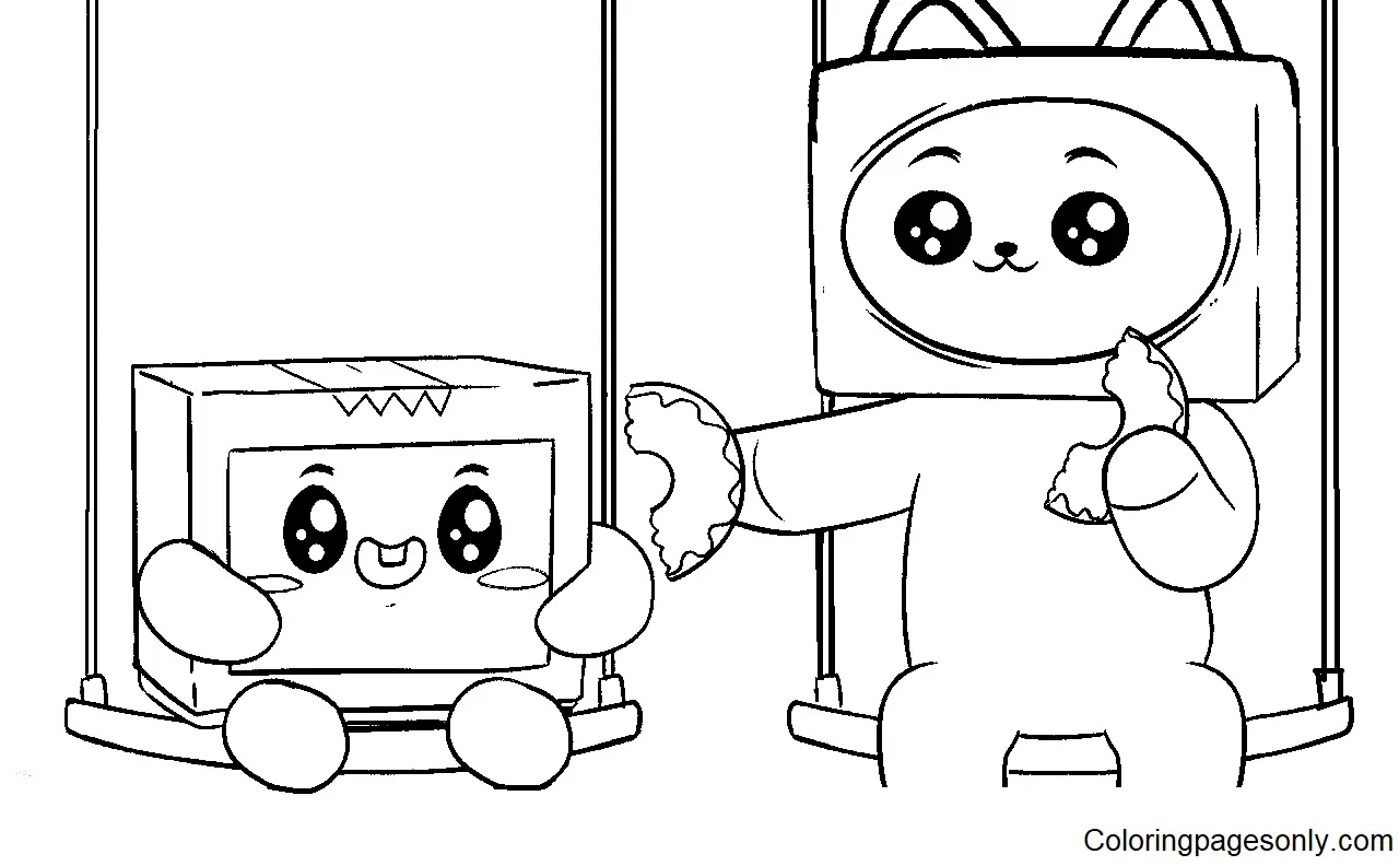 Desenhos de LankyBox Para Colorir 9