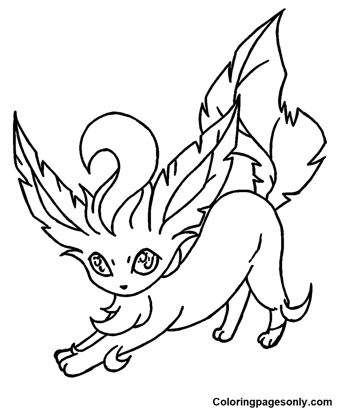 Desenhos de Leafeon Para Colorir 10