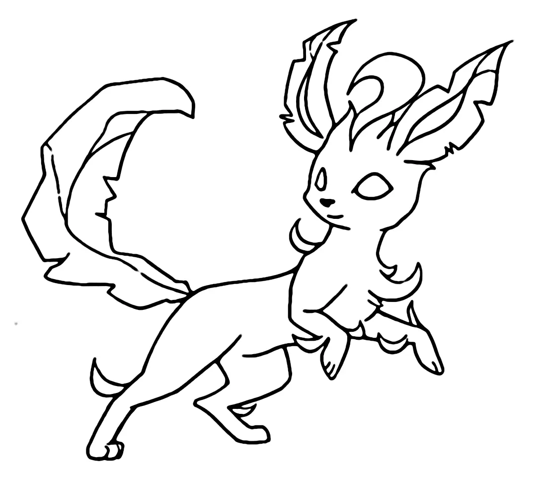 Desenhos de Leafeon Para Colorir 17