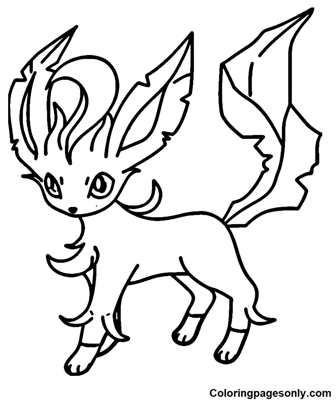 Desenhos de Leafeon Para Colorir 2