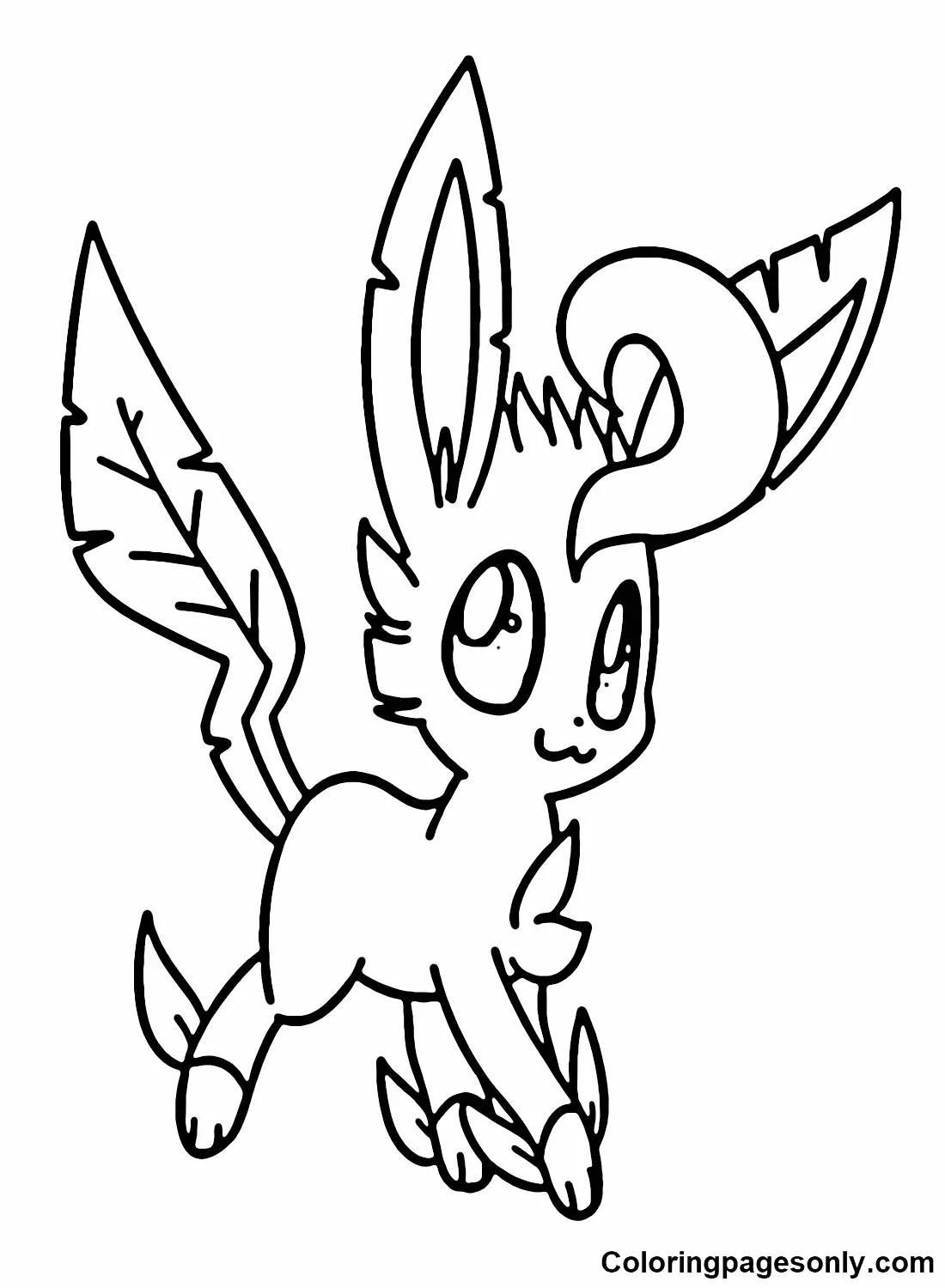 Desenhos de Leafeon Para Colorir 6