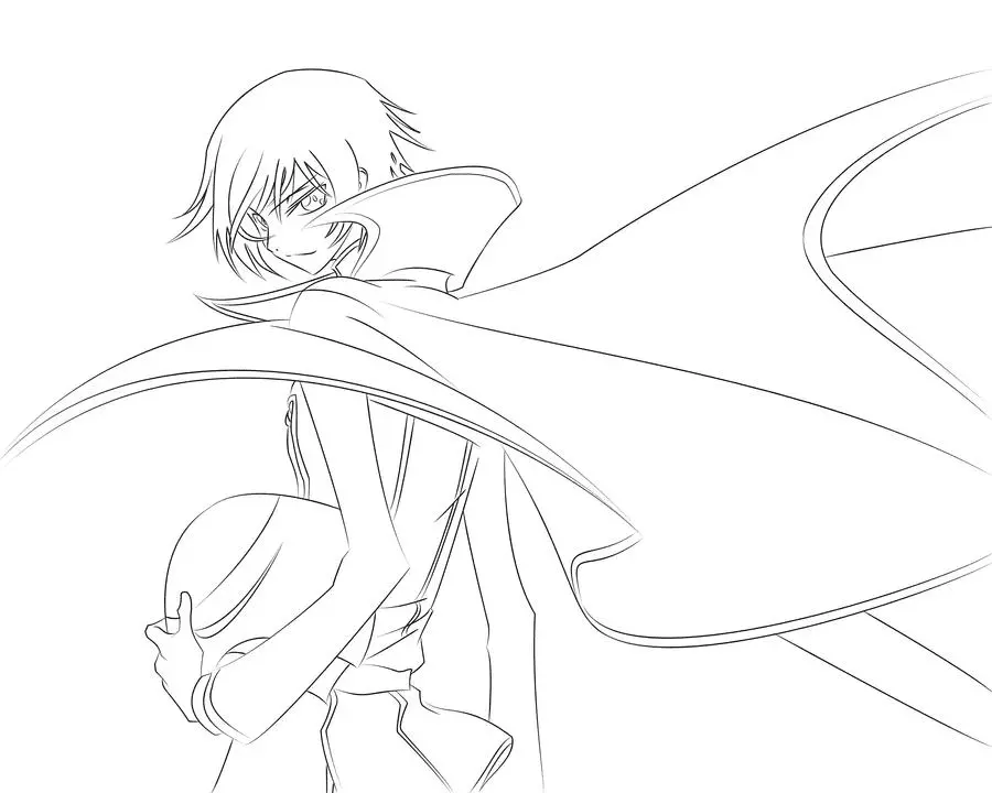 Desenhos de Lelouch Lamperouge Para Colorir 1