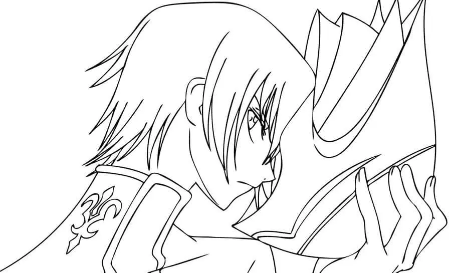 Desenhos de Lelouch Lamperouge Para Colorir 10