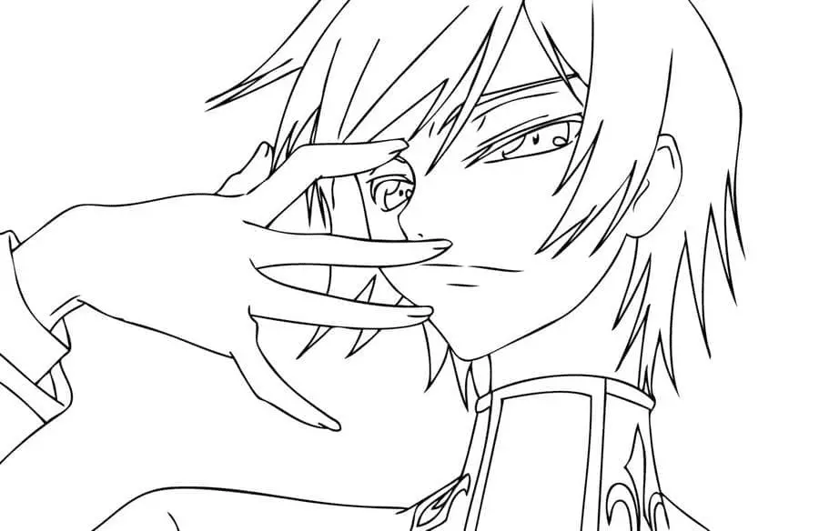 Desenhos de Lelouch Lamperouge Para Colorir 11