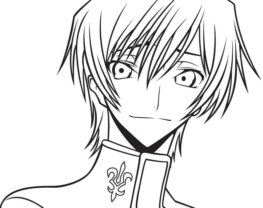 Desenhos de Lelouch Lamperouge Para Colorir 14