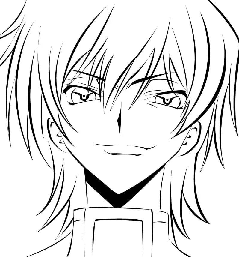 Desenhos de Lelouch Lamperouge Para Colorir 2