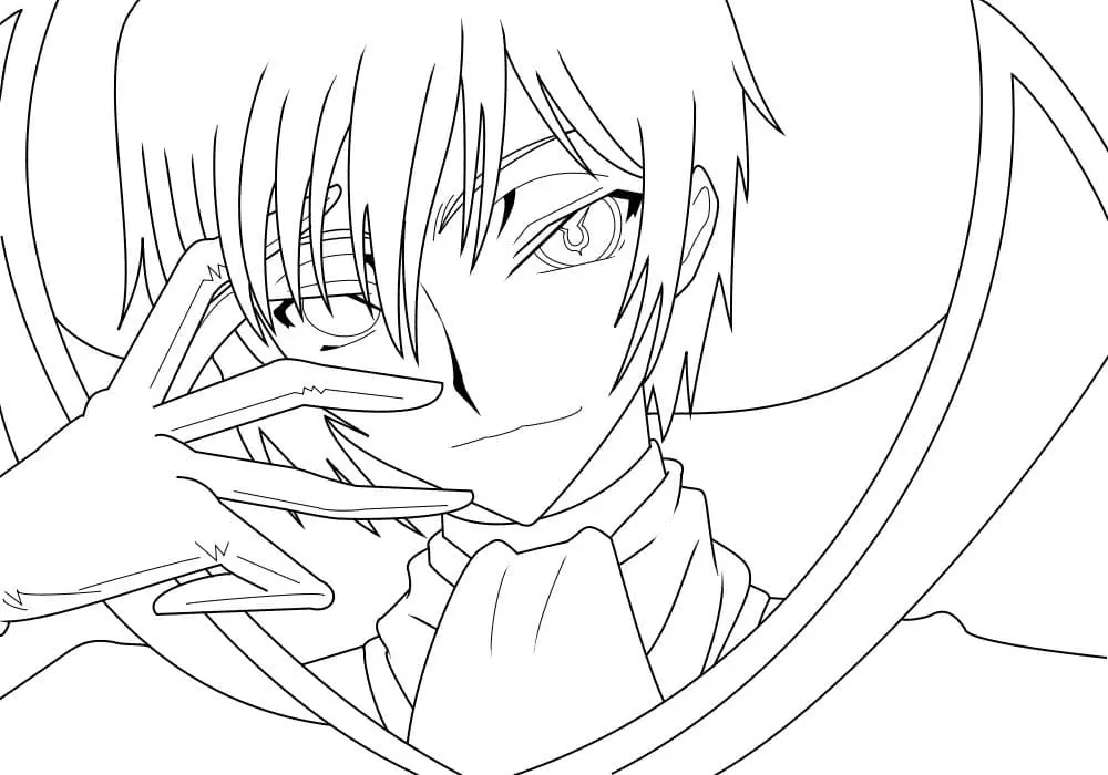 Desenhos de Lelouch Lamperouge Para Colorir 3