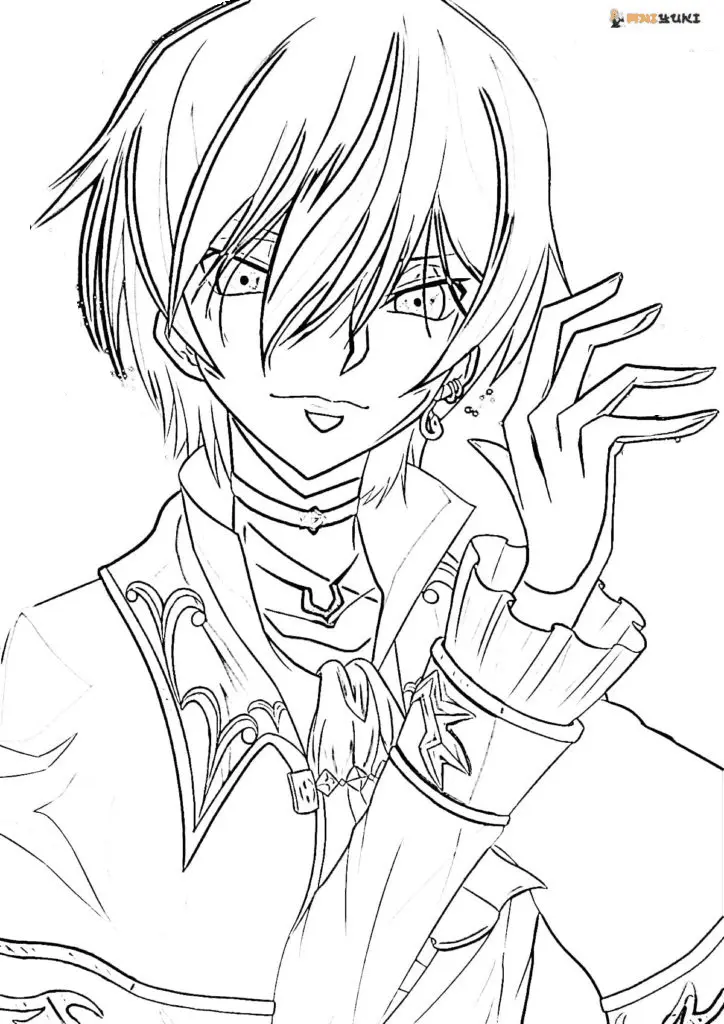 Desenhos de Lelouch Lamperouge Para Colorir 4