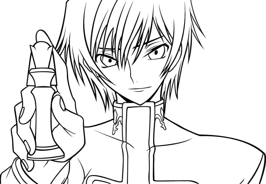 Desenhos de Lelouch Lamperouge Para Colorir 5