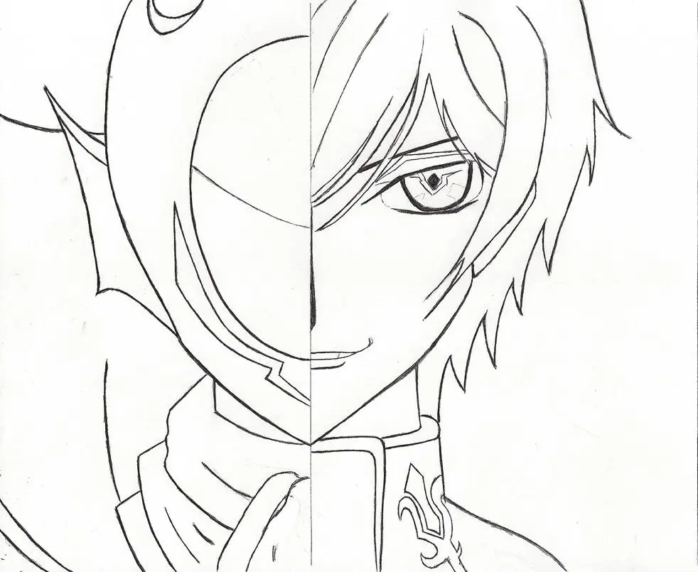 Desenhos de Lelouch Lamperouge Para Colorir 9