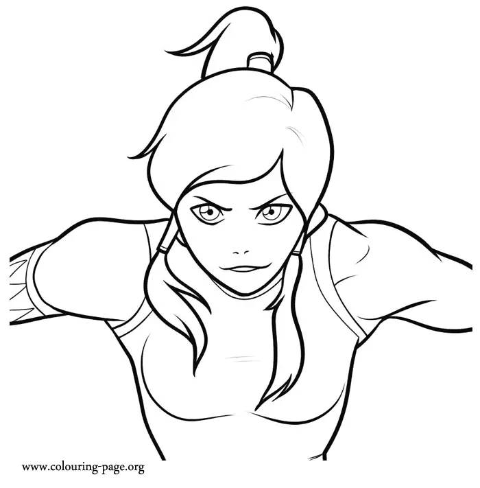 Desenhos de Lenda de Korra Para Colorir 2