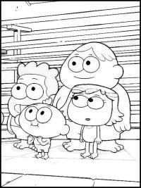 Desenhos de Les Big City Greens para Colorir 11