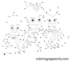 Desenhos de Ligue os Pontos Para Colorir 1