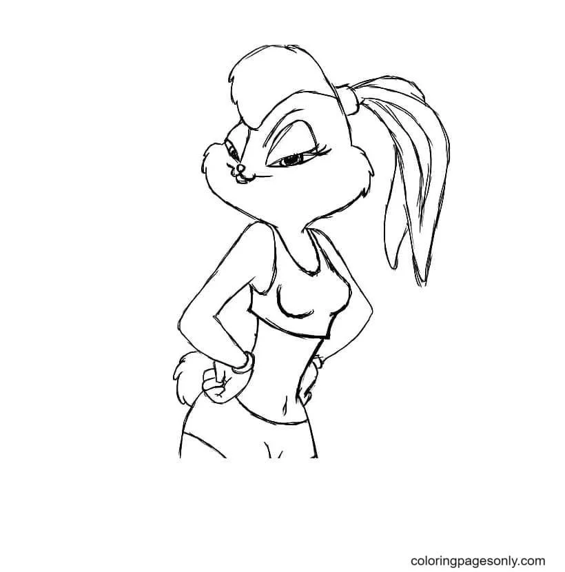 Desenhos de Lola Bunny Para Colorir